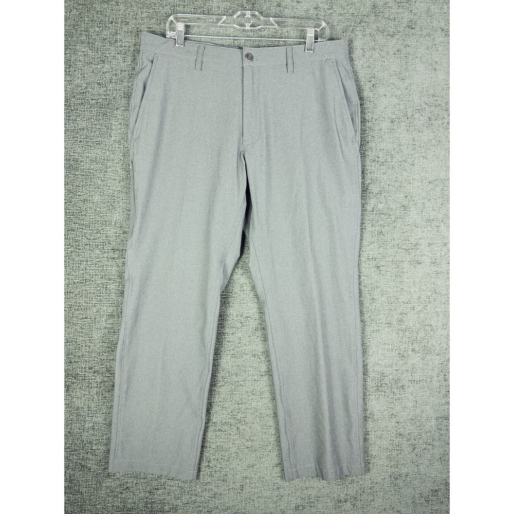 Bluffworks Envoy Lightweight Travel Pant Mens 36x30 Gray Slim Fit Gorpcore